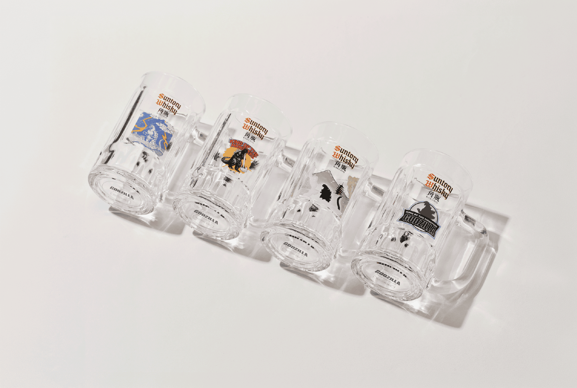 品牌周邊設計 | 三得利角瓶 × 哥吉拉 聯名 Highball 杯